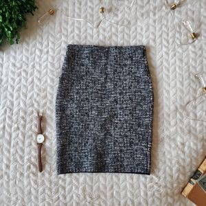 Black and Grey and White Pencil skirt